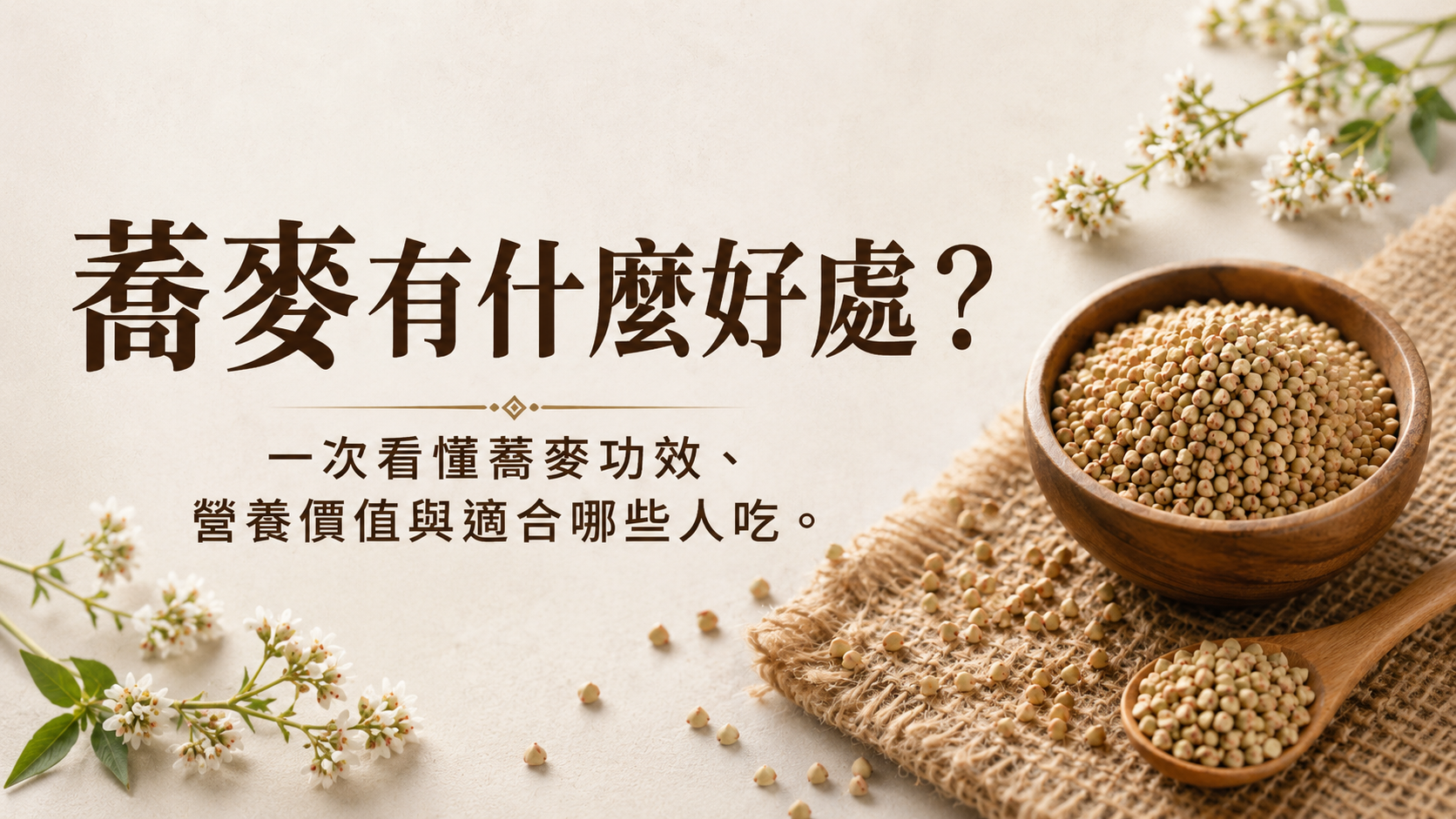 蕎麥好處、營養價值與適合吃法